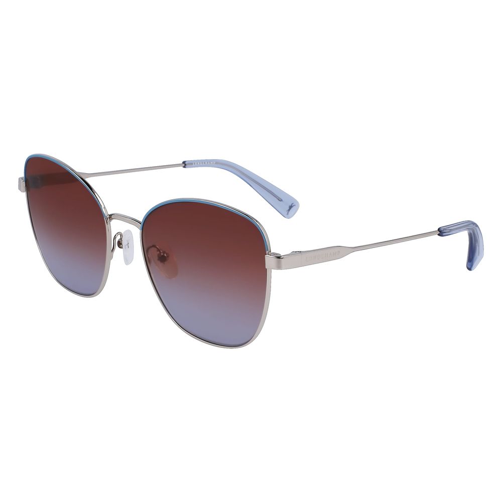 Lunettes de soleil Longchamp en métal gris