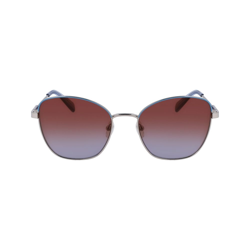 Lunettes de soleil Longchamp en métal gris