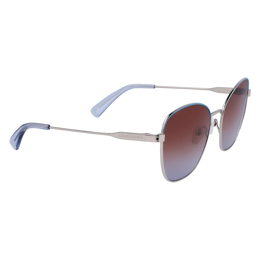 Lunettes de soleil Longchamp en métal gris