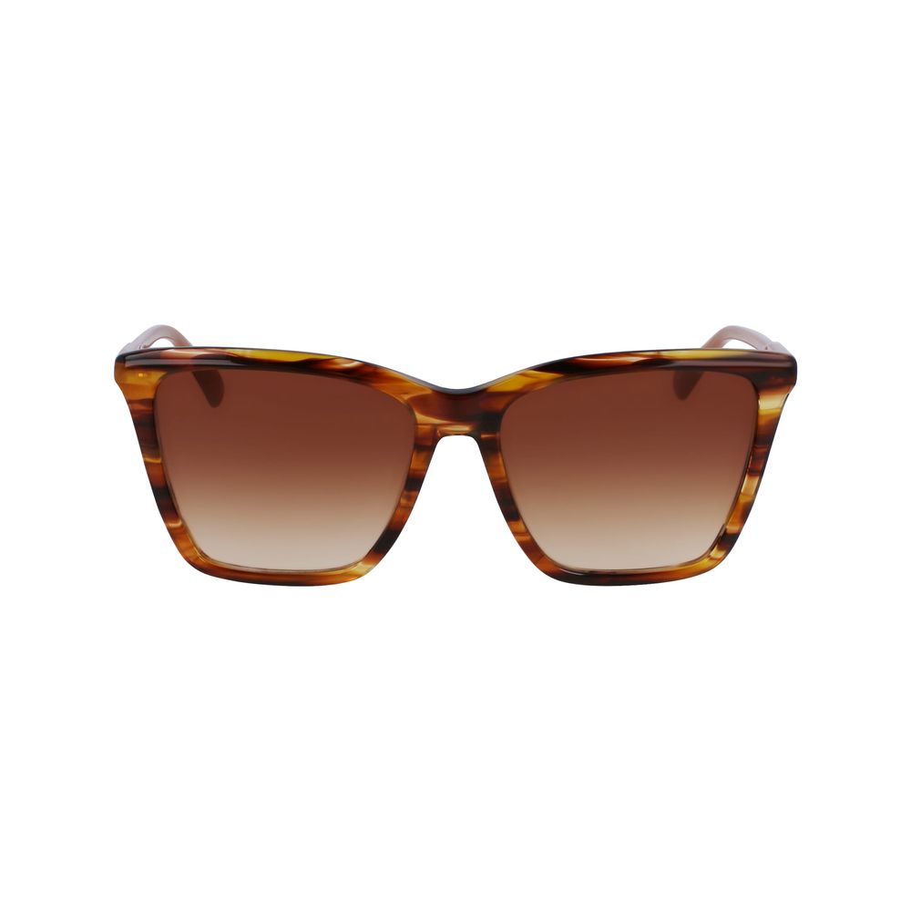 Lunettes de soleil Longchamp en acétate marron