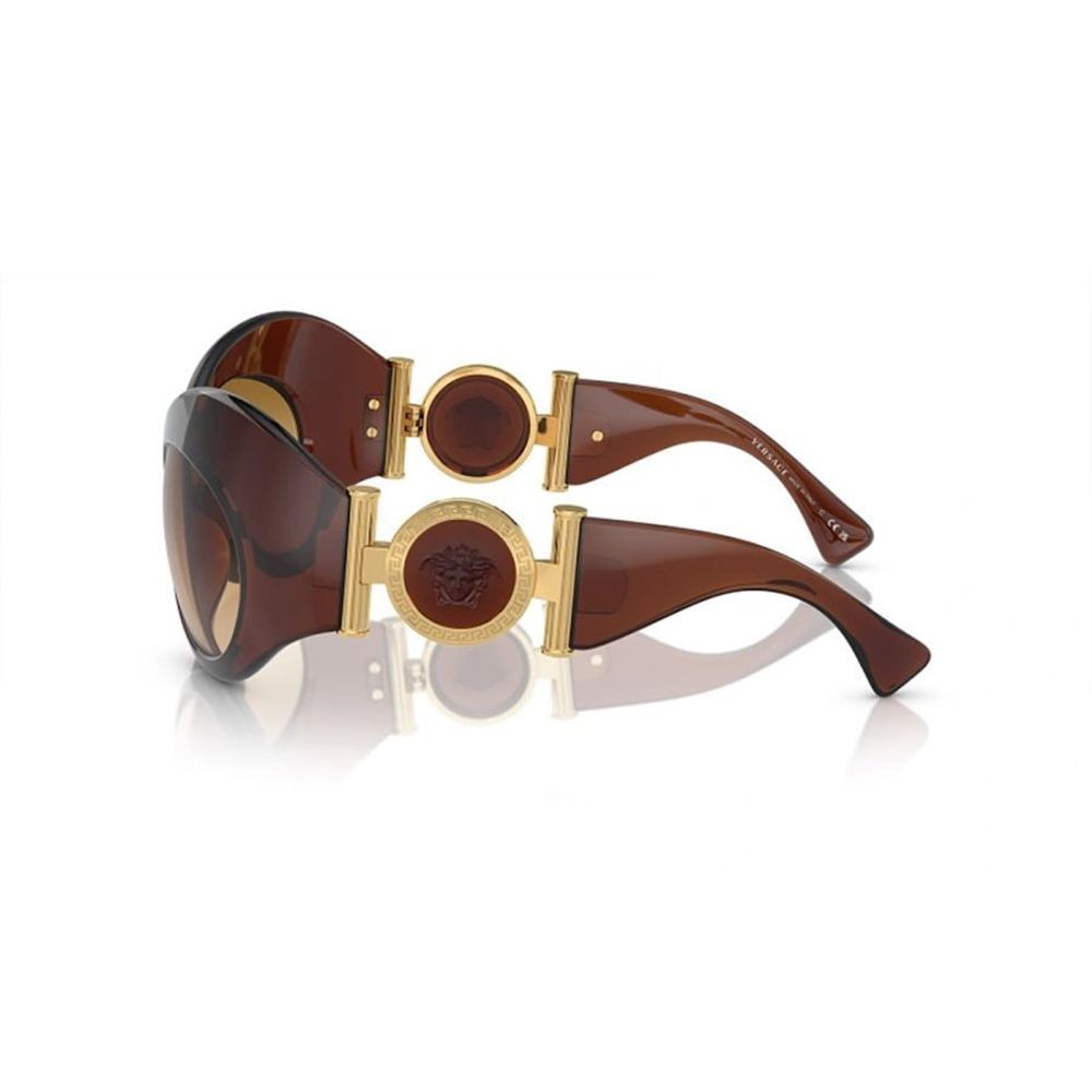 Lunettes de soleil Versace en acétate marron