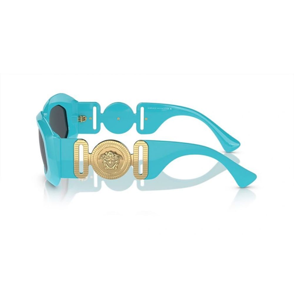 Lunettes de soleil Versace en acétate bleu