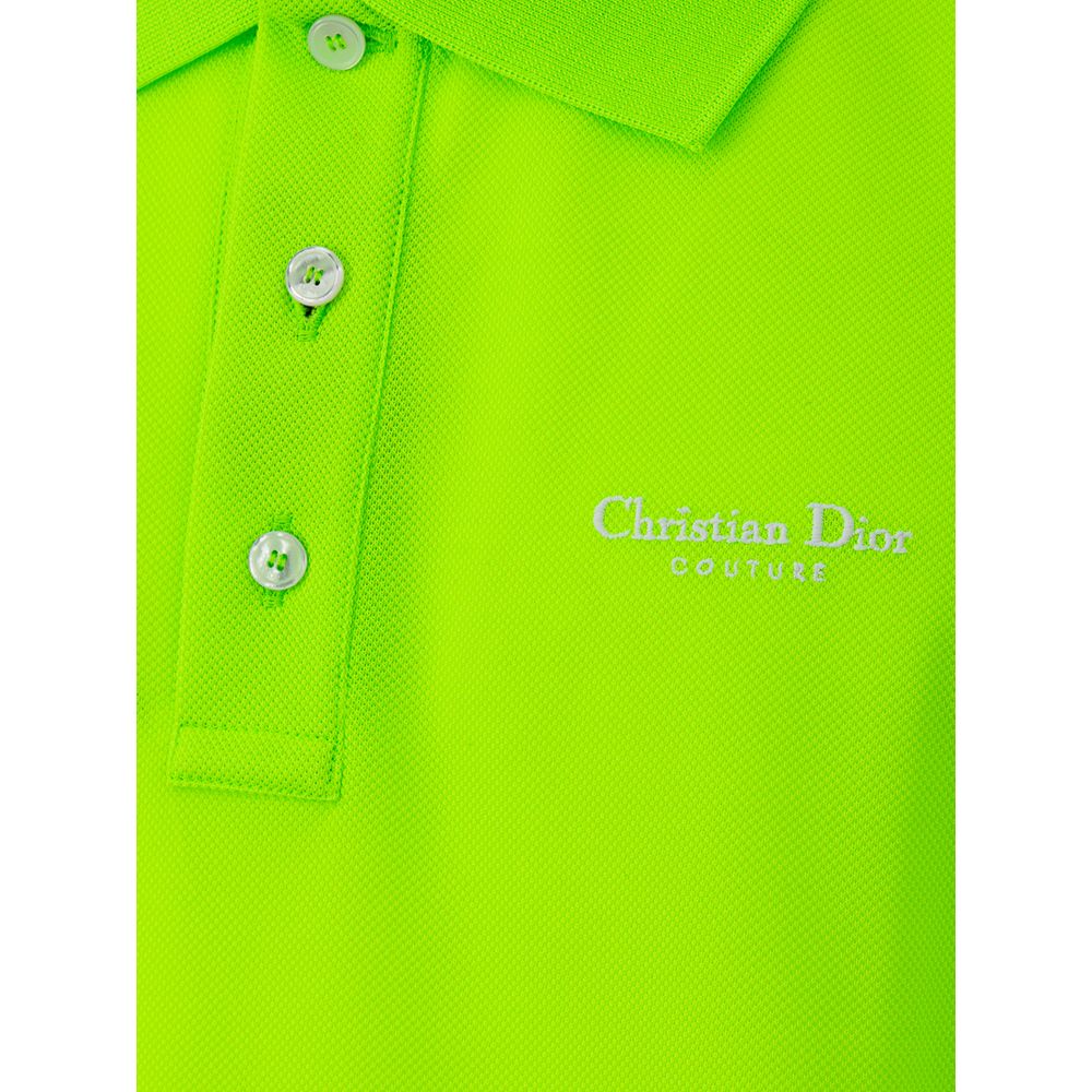 Polo en coton vert Dior