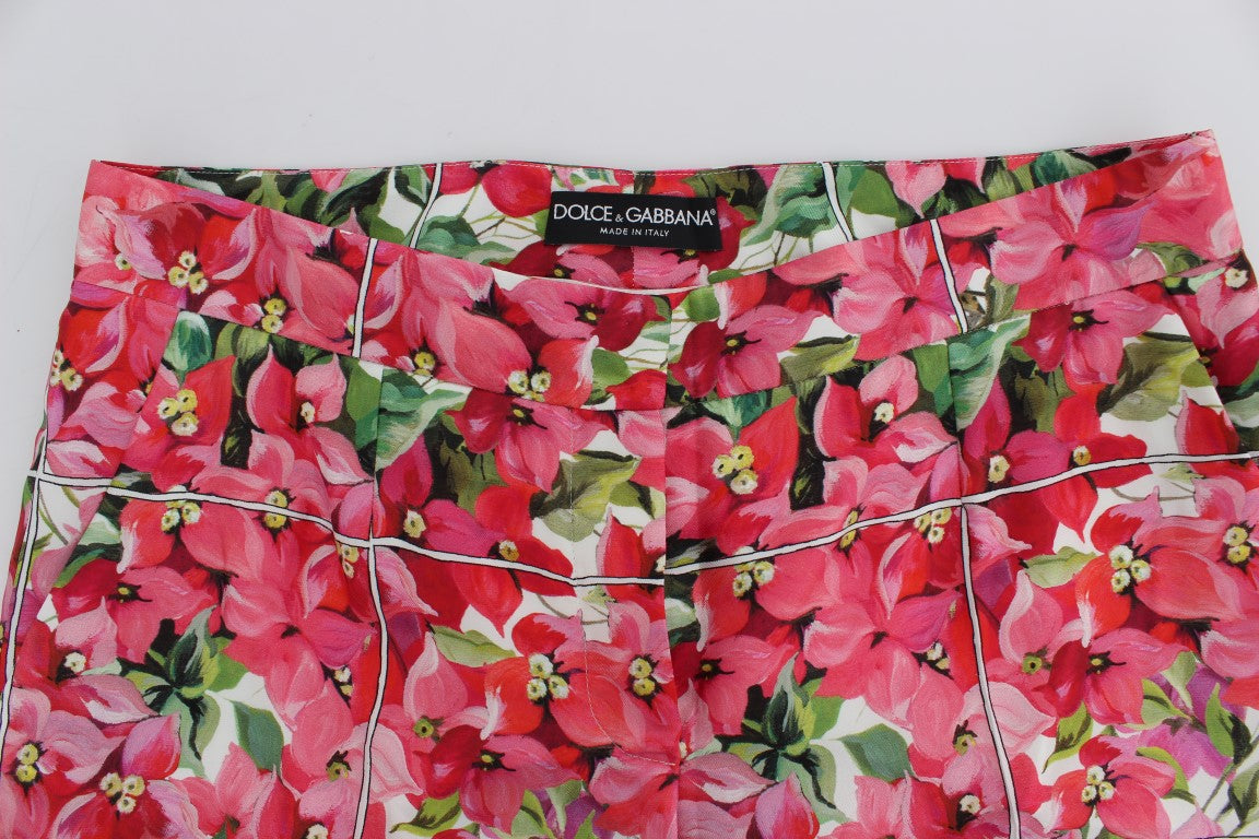 Dolce &amp; Gabbana Pantalon Capri à Fleurs Multicolores