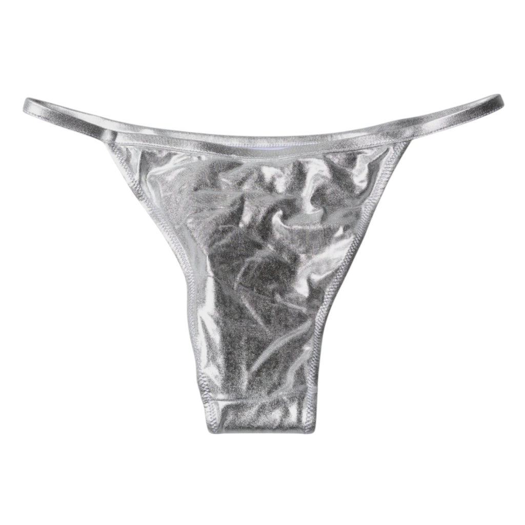 Bas de bikini Dolce &amp; Gabbana en polyester argenté