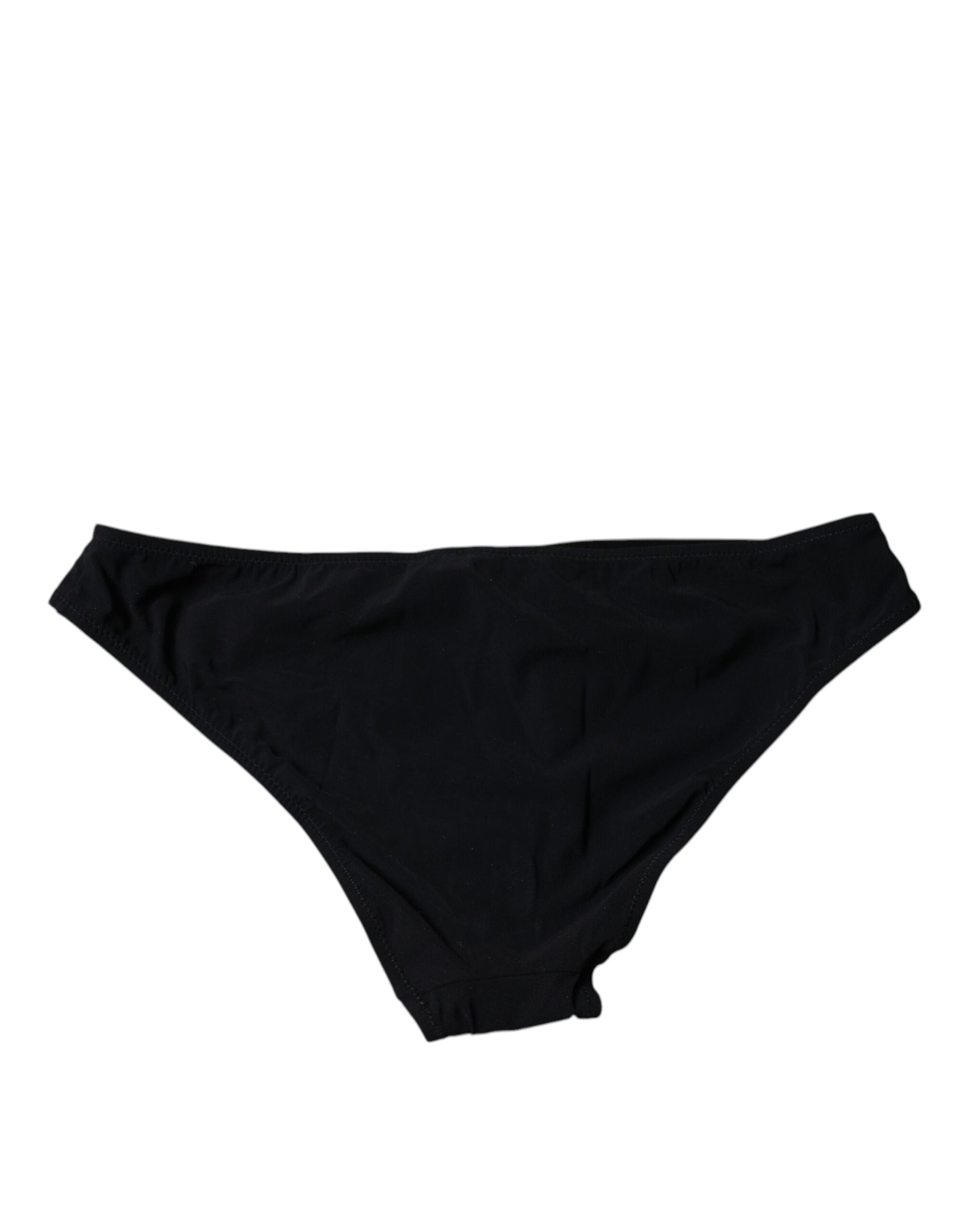 Culotte taille moyenne en nylon extensible noir Dolce &amp; Gabbana