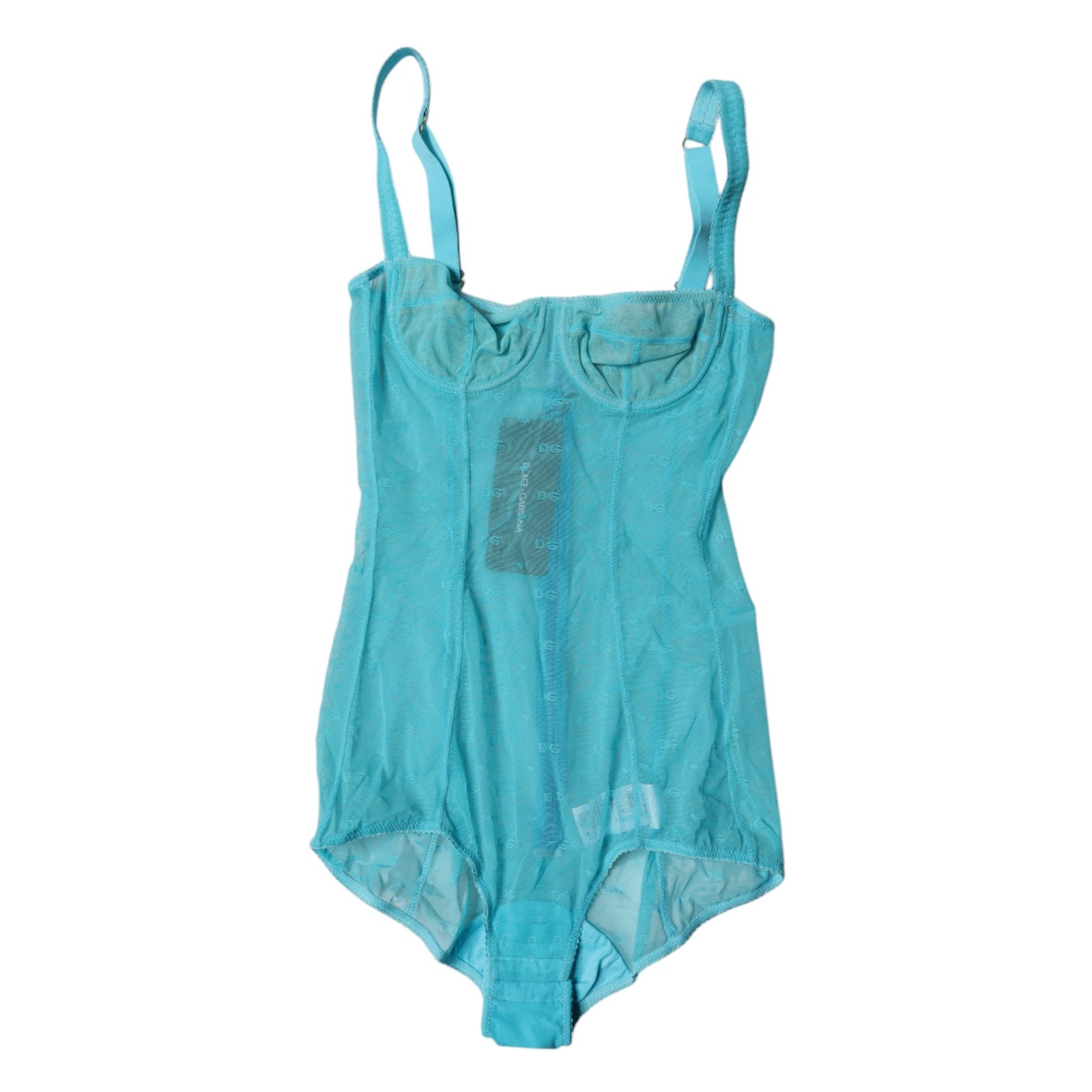 Dolce &amp; Gabbana Sous-vêtement soutien-gorge balconnet en tulle bleu