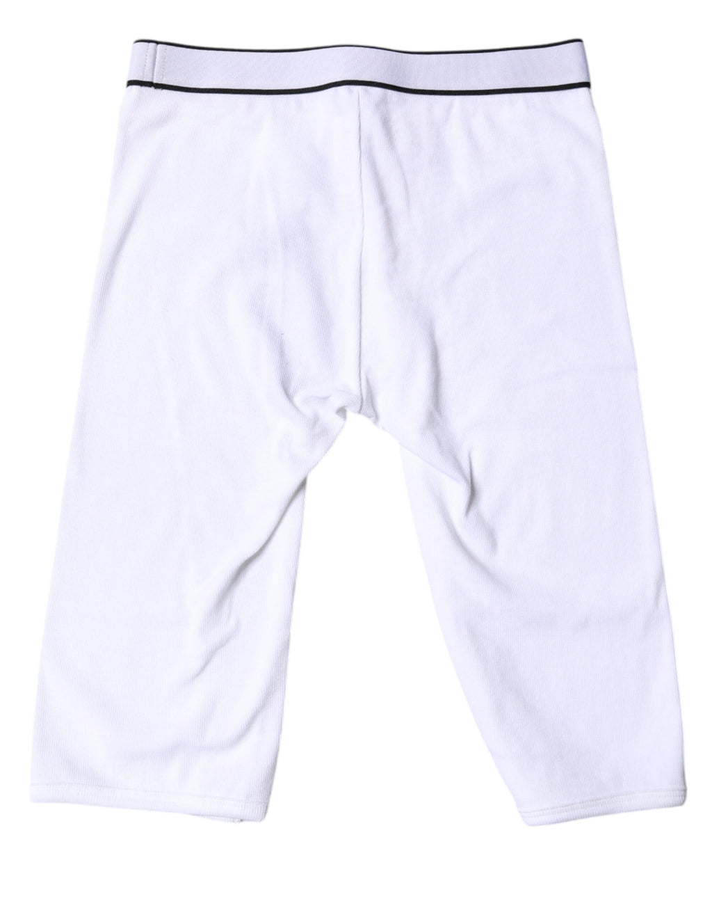 Collants courts en coton à logo blanc Dolce &amp; Gabbana