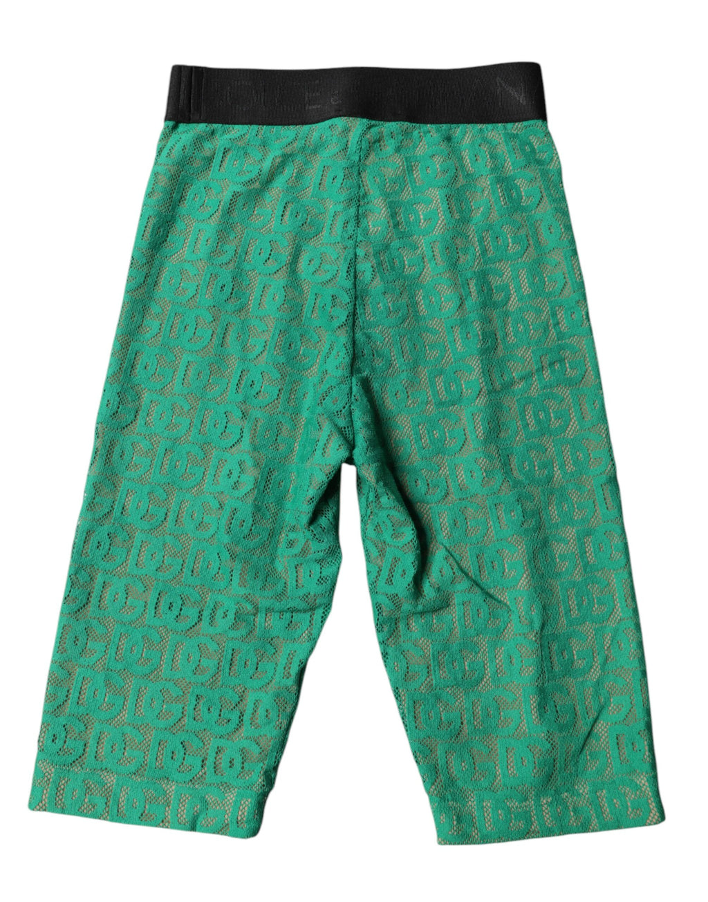 Collants courts Dolce &amp; Gabbana à logo vert et monogramme