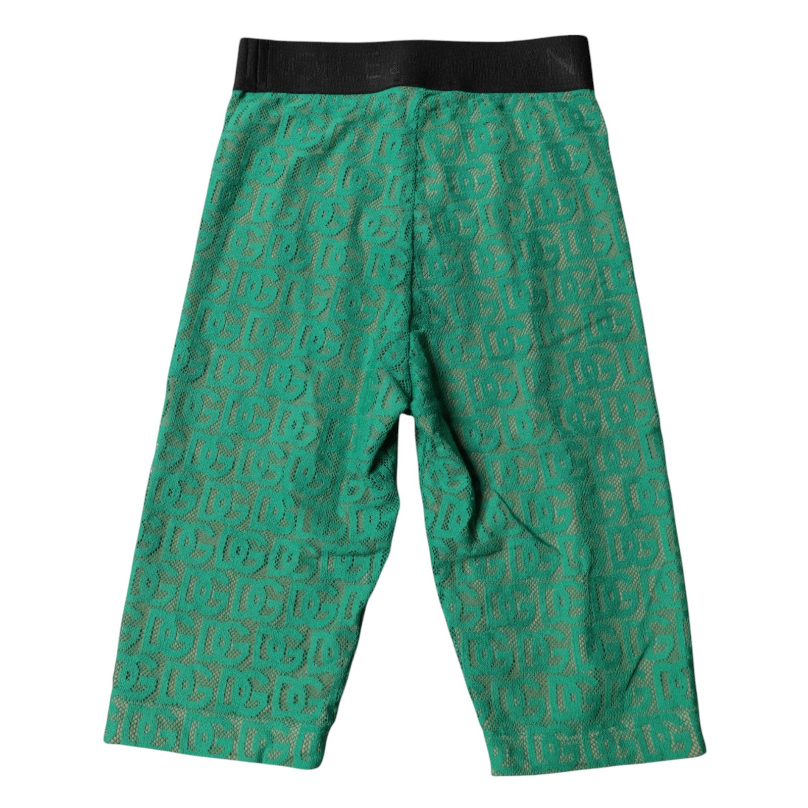 Collants courts Dolce &amp; Gabbana à logo vert et monogramme