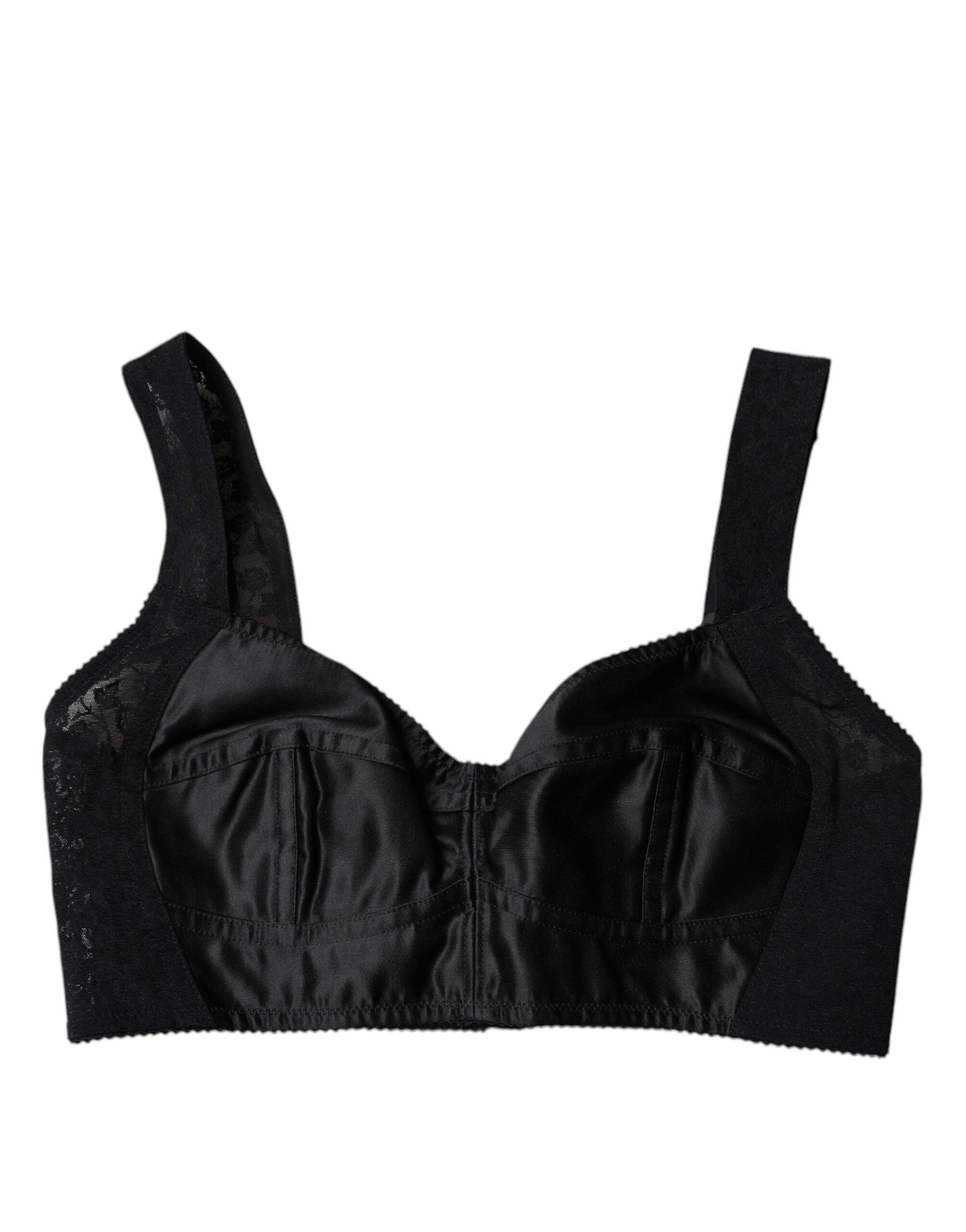 Dolce &amp; Gabbana Sous-vêtements soutien-gorge balconcino en nylon noir