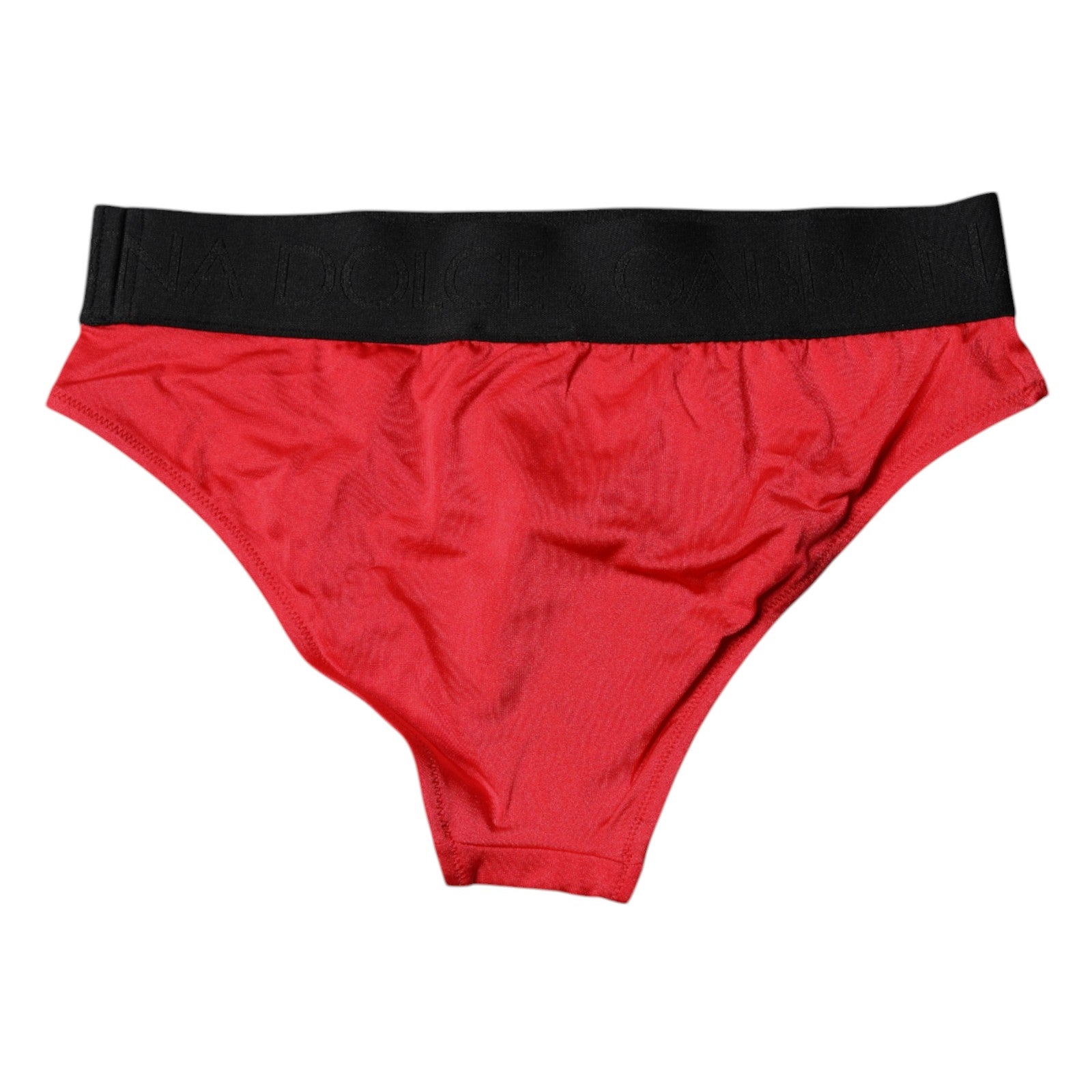 Culotte taille moyenne en nylon extensible rouge Dolce &amp; Gabbana