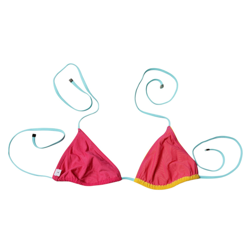 Haut de bikini dos nu multicolore Dolce &amp; Gabbana