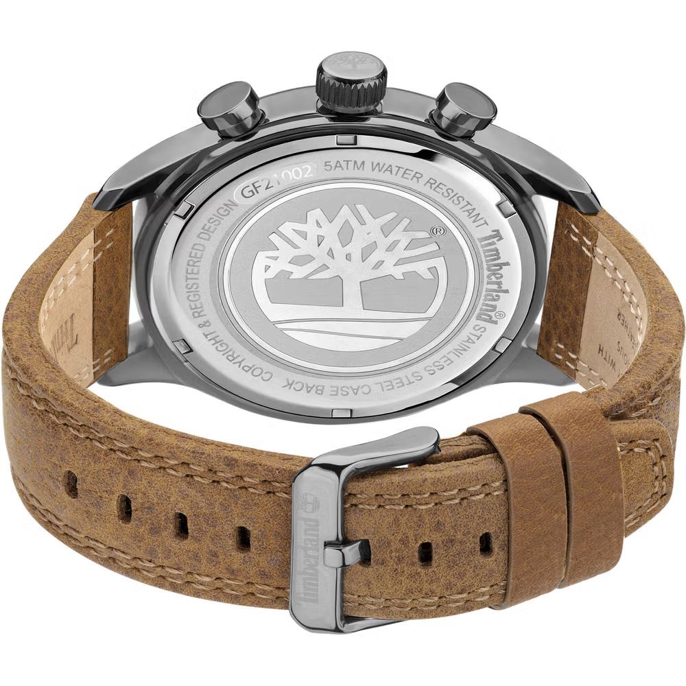 Montre Timberland en cuir marron