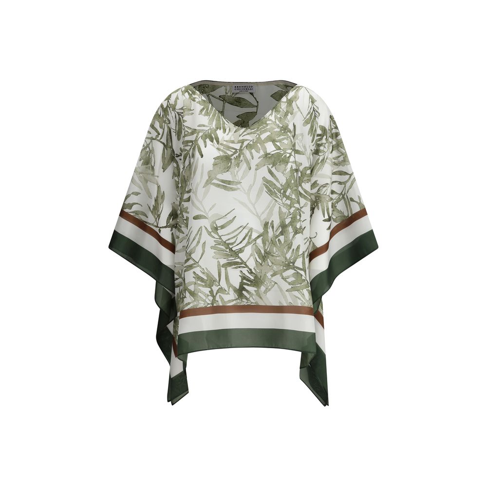 Blouse en soie Brunello Cucinelli