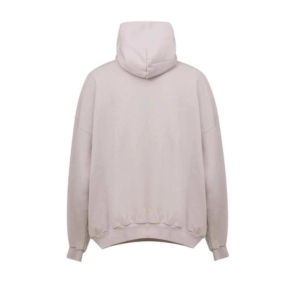 Sweat à capuche en coton gris Balenciaga