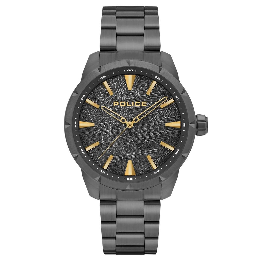 Montre Police en acier inoxydable noir