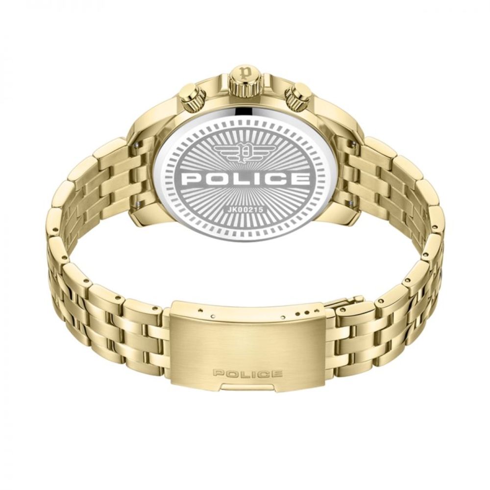 Montre Police en acier inoxydable doré