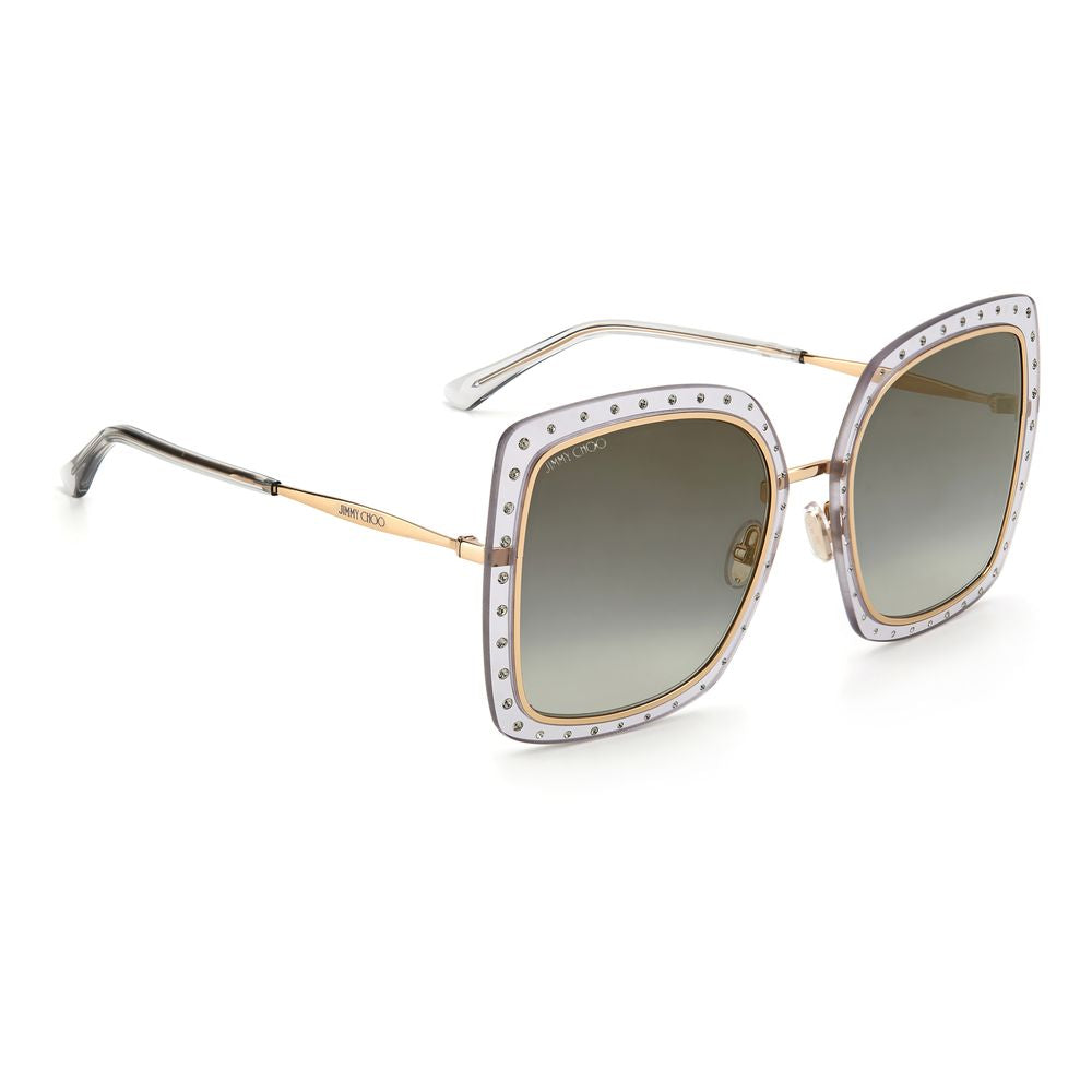Lunettes de soleil Jimmy Choo en métal doré