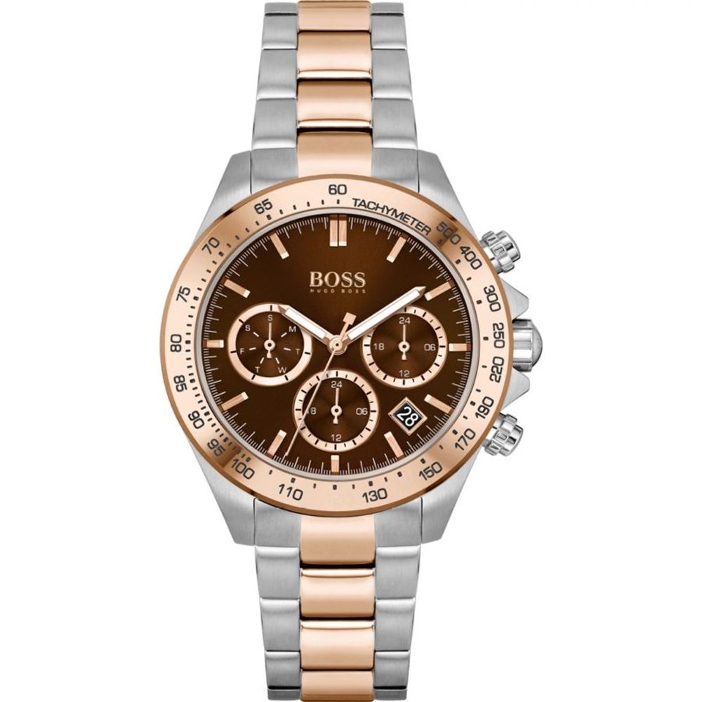 Montre Hugo Boss en acier inoxydable bicolore