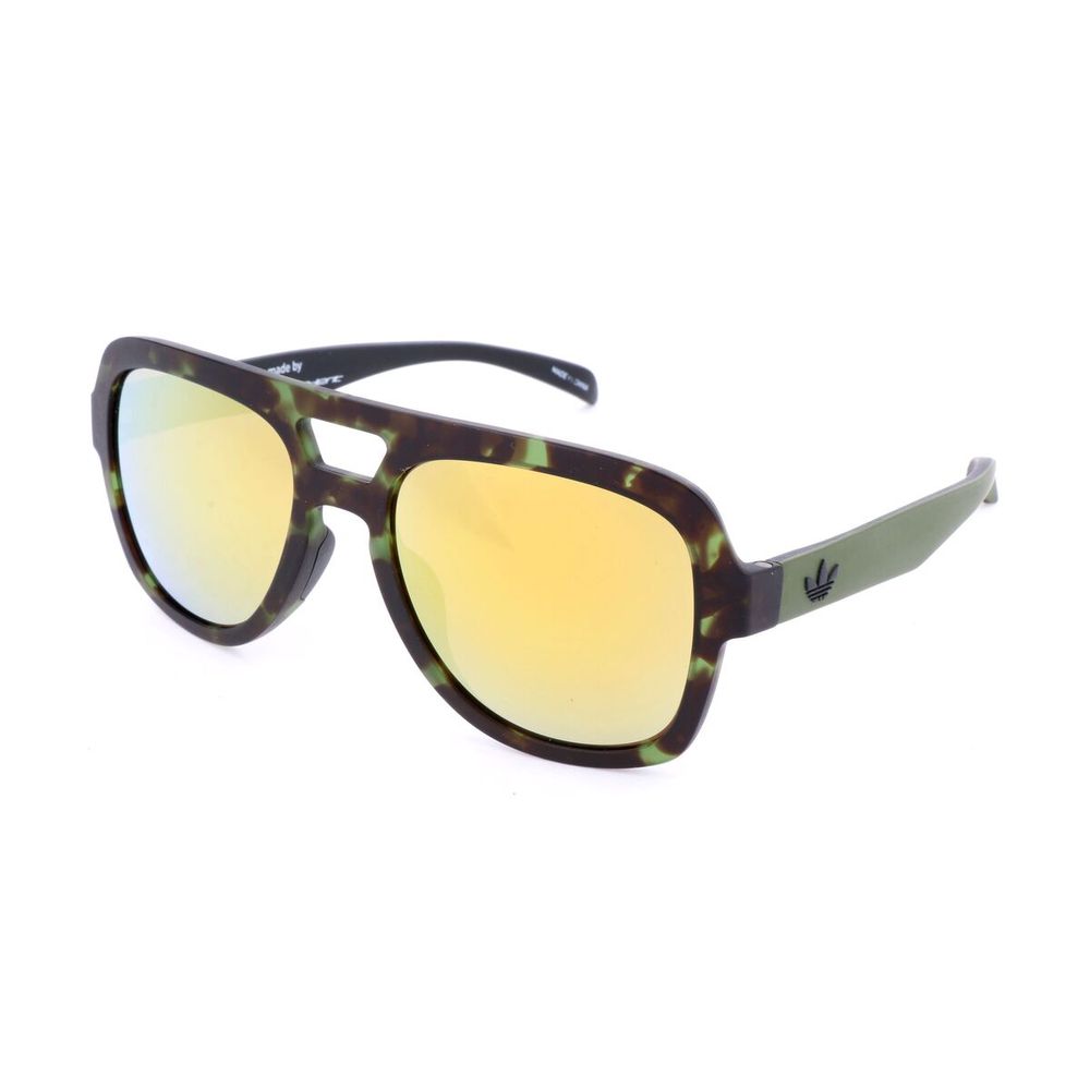 Lunettes de soleil Adidas en cuir de veau marron