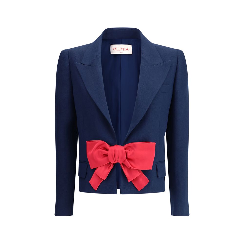 Blazer simple boutonnage avec nœud Valentino