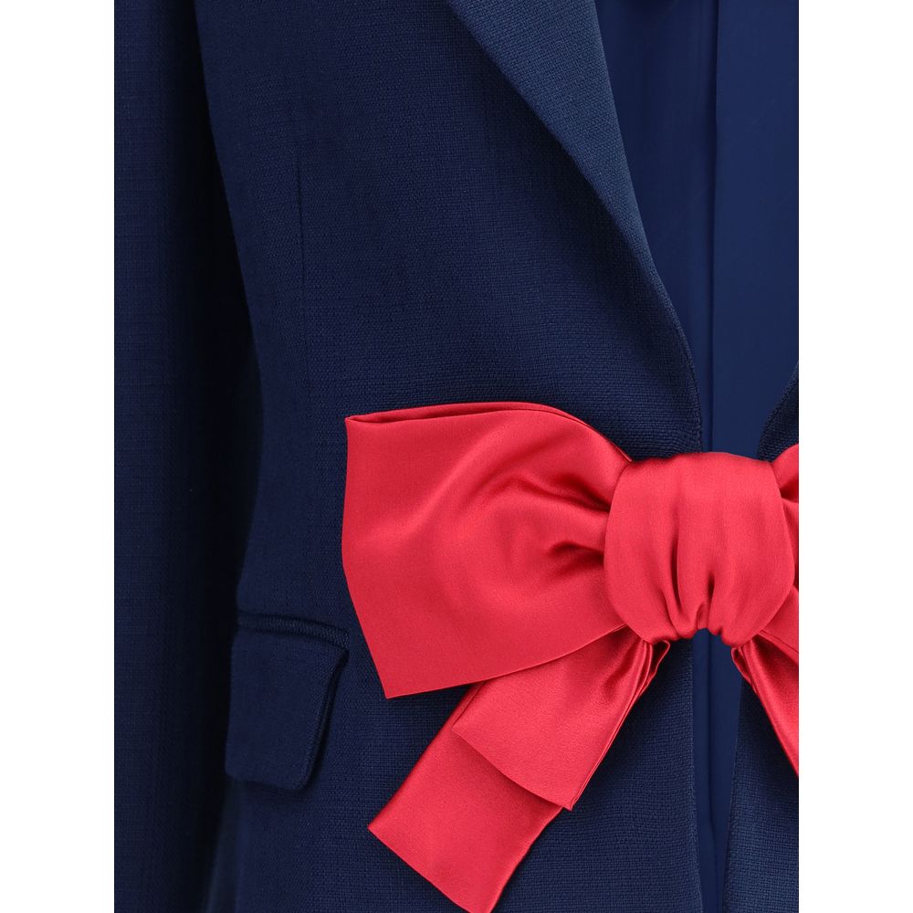 Blazer simple boutonnage avec nœud Valentino