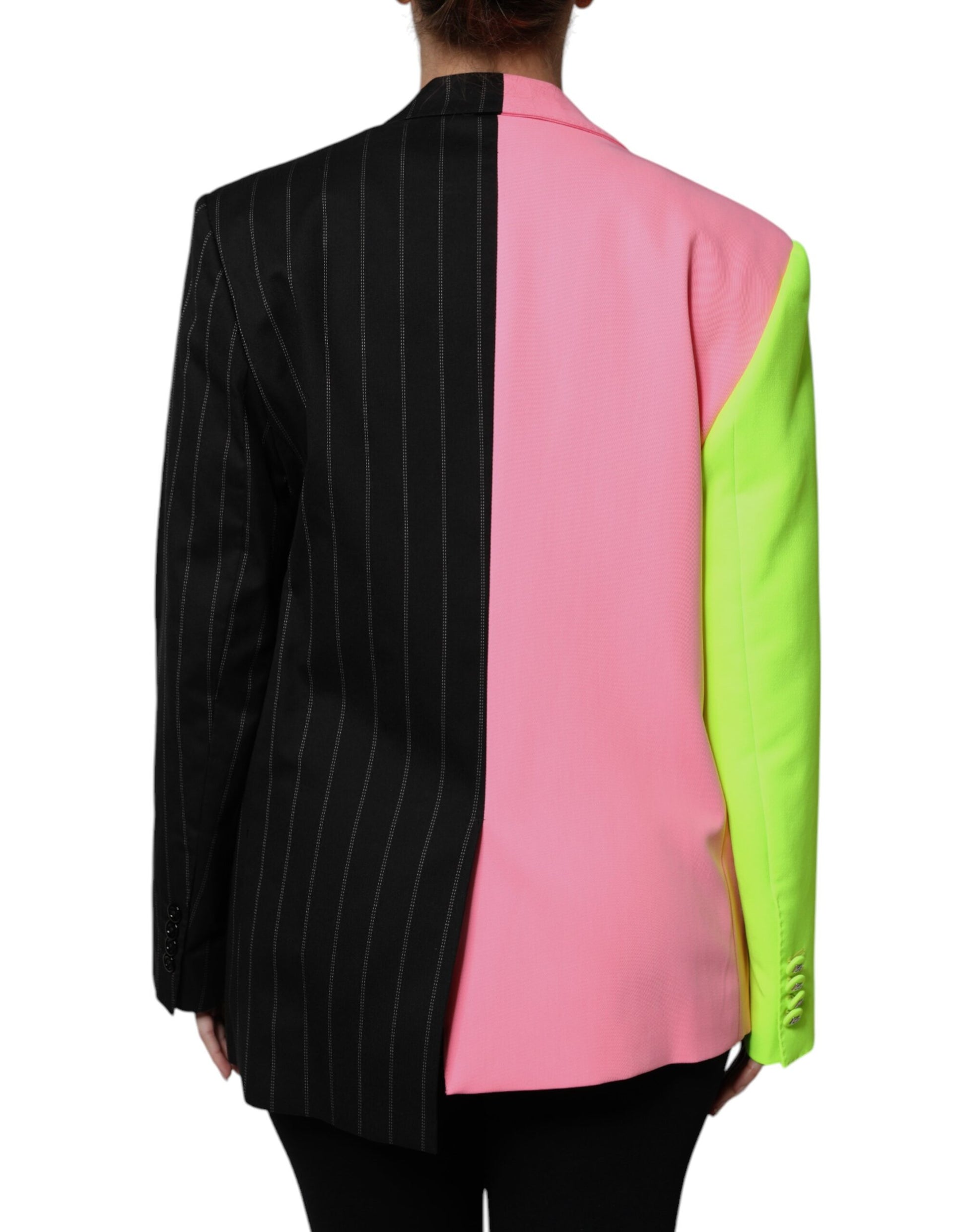Dolce &amp; Gabbana - Manteau à ornements patchwork multicolore