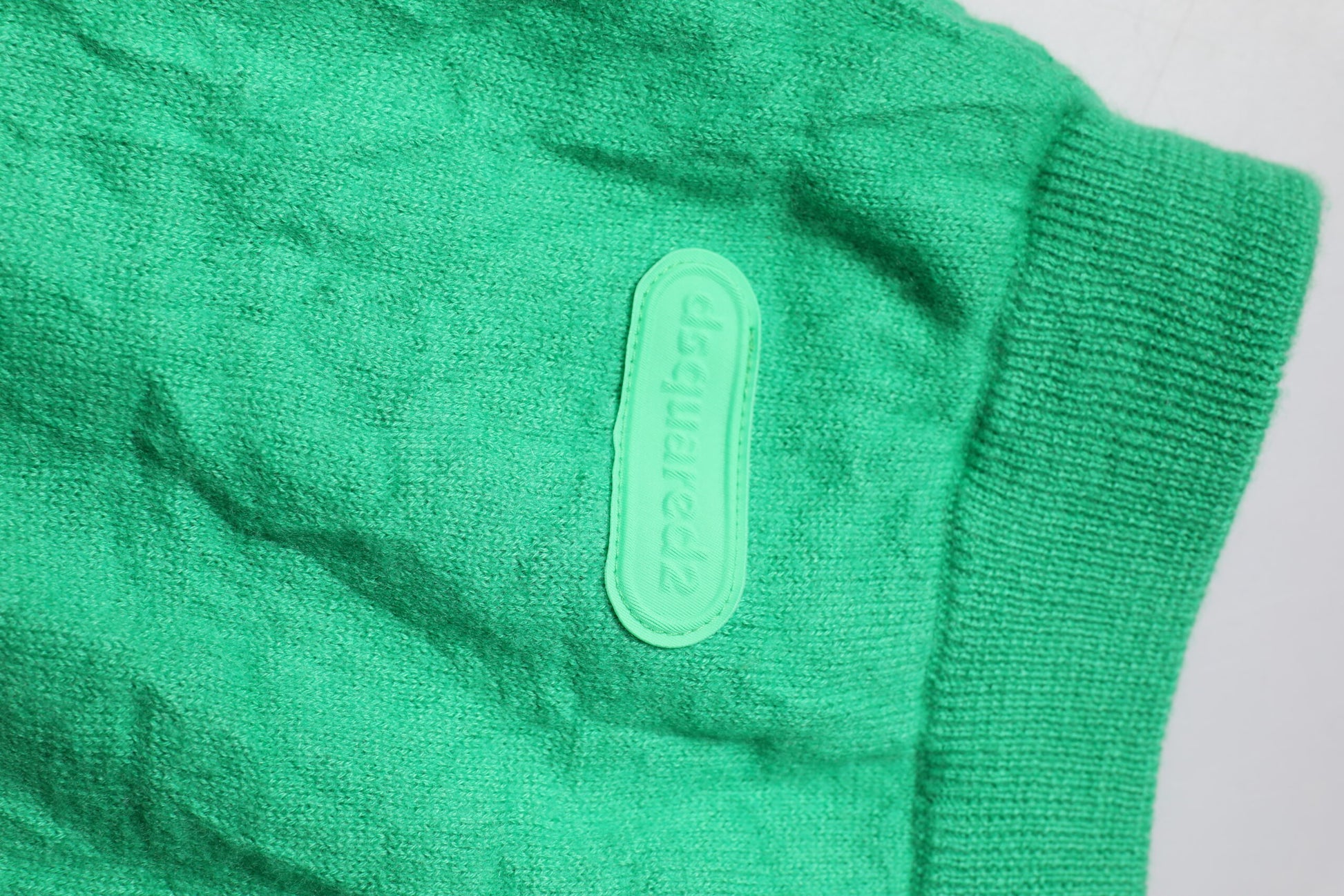 Pantalon décontracté vert en coton à taille élastique pour homme Dsquared²