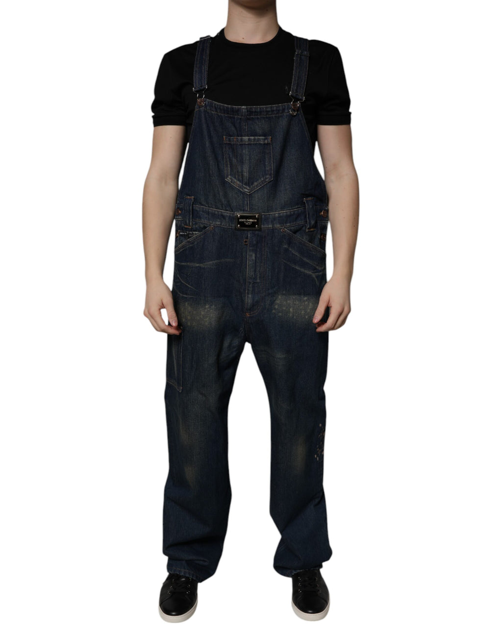 Combinaison en jean bleu foncé pour homme Dolce &amp; Gabbana