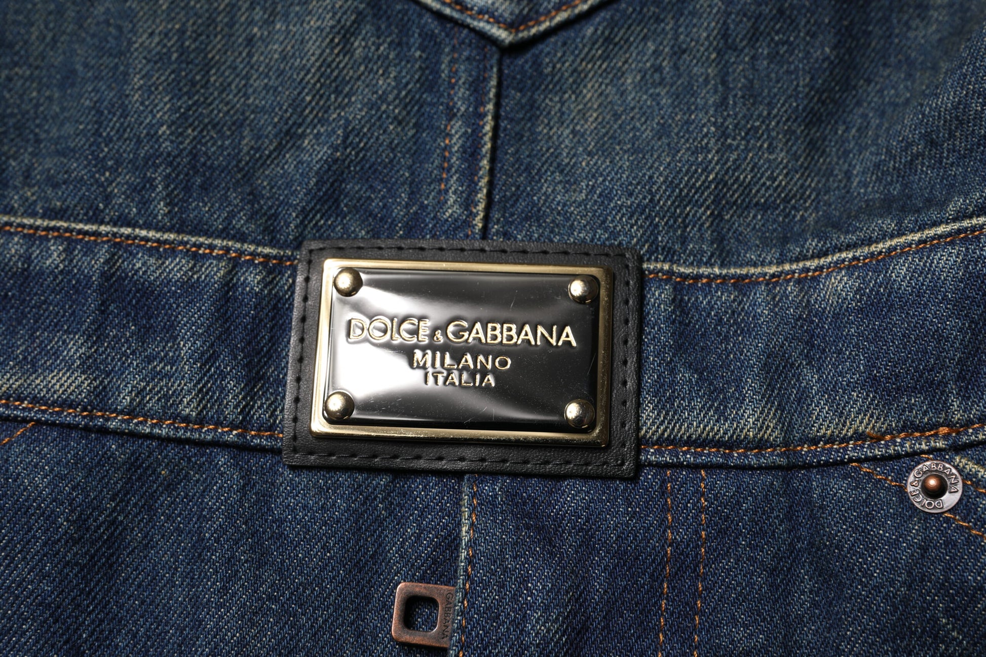 Combinaison en jean bleu foncé pour homme Dolce &amp; Gabbana