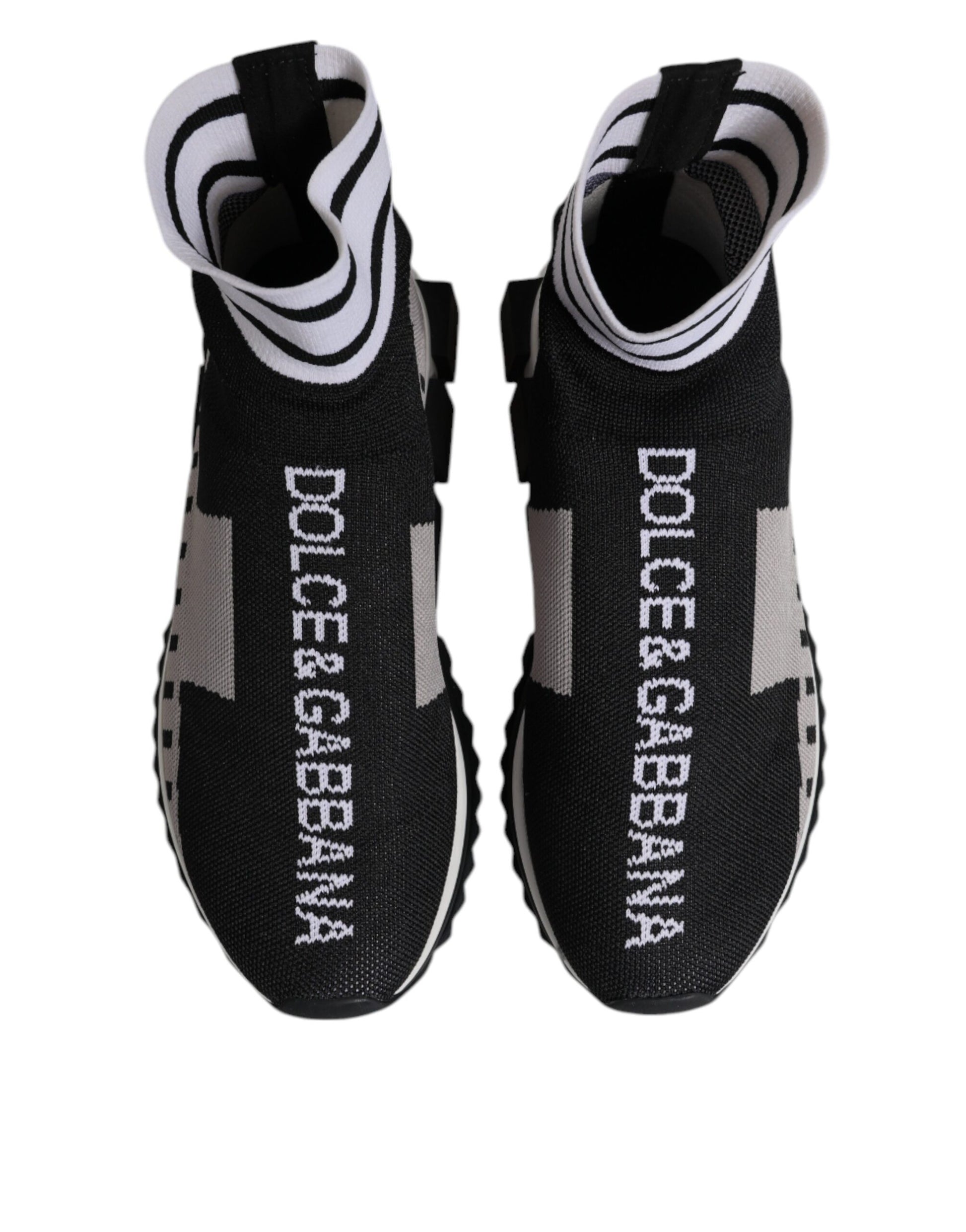 Baskets à chaussettes noires et grises Sorrento Dolce &amp; Gabbana pour femmes