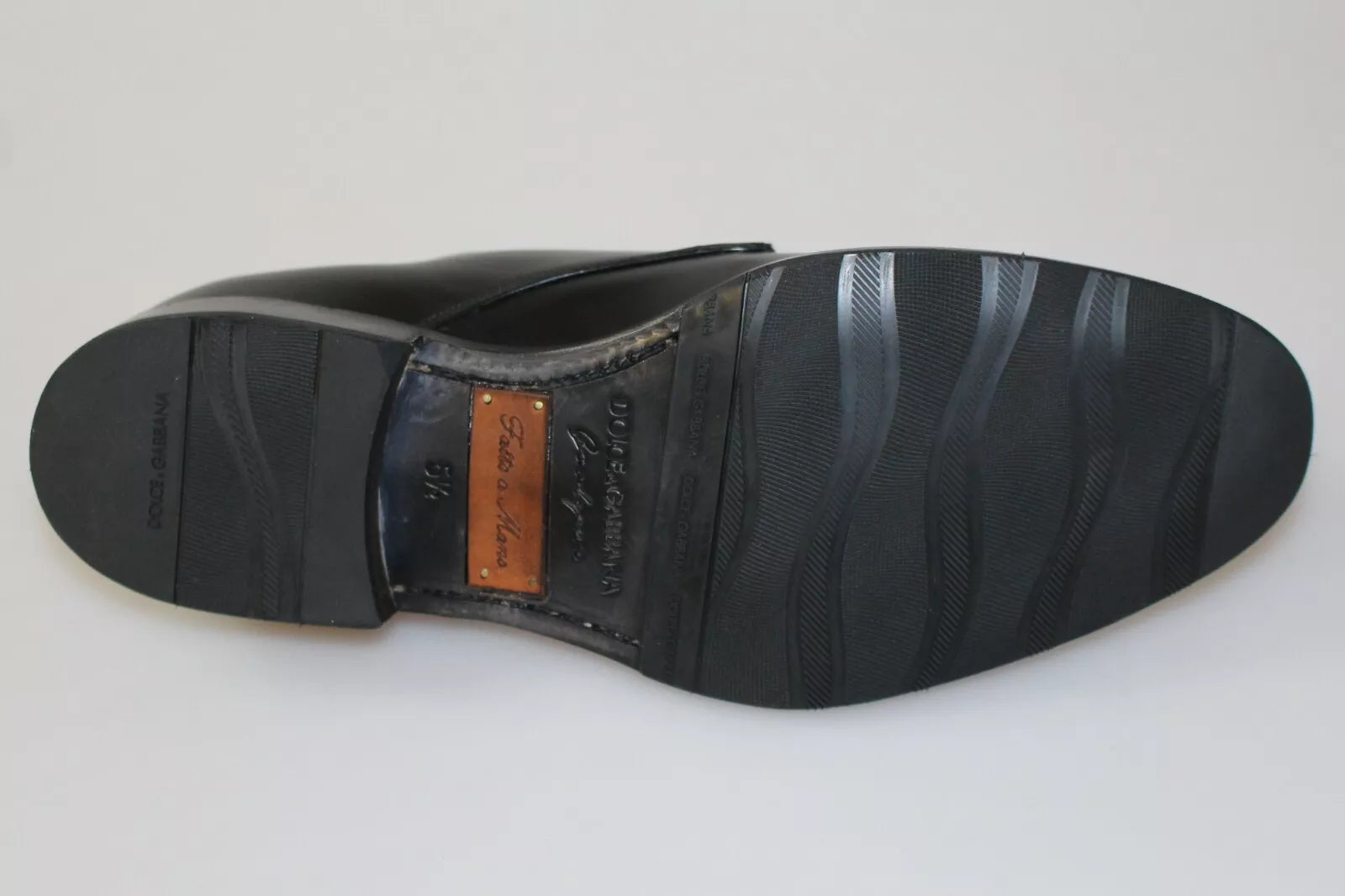 Chaussures Dolce &amp; Gabbana en cuir noir SARTORIA faites main