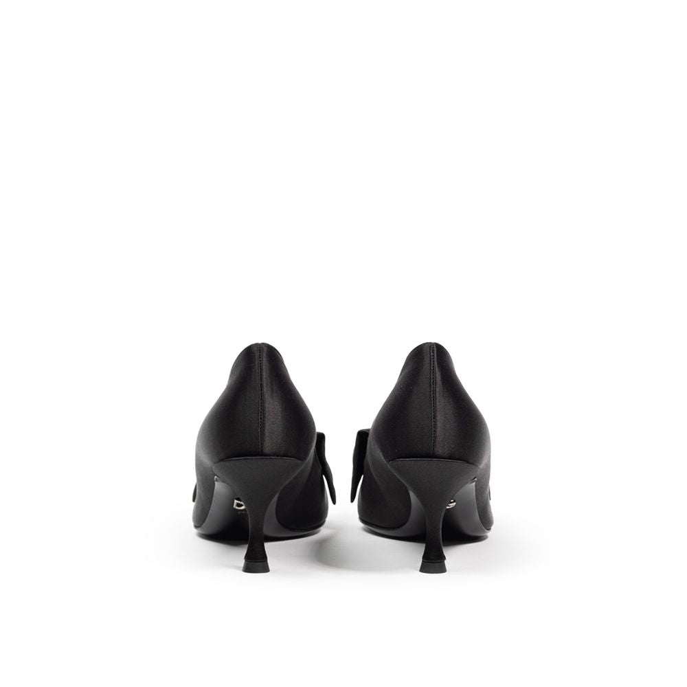 Escarpin en viscose noire Dolce &amp; Gabbana