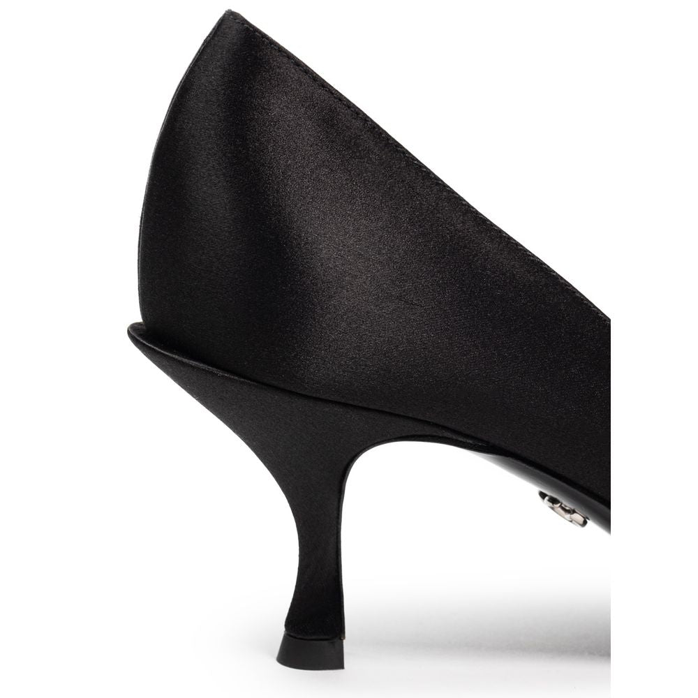 Escarpin en viscose noire Dolce &amp; Gabbana