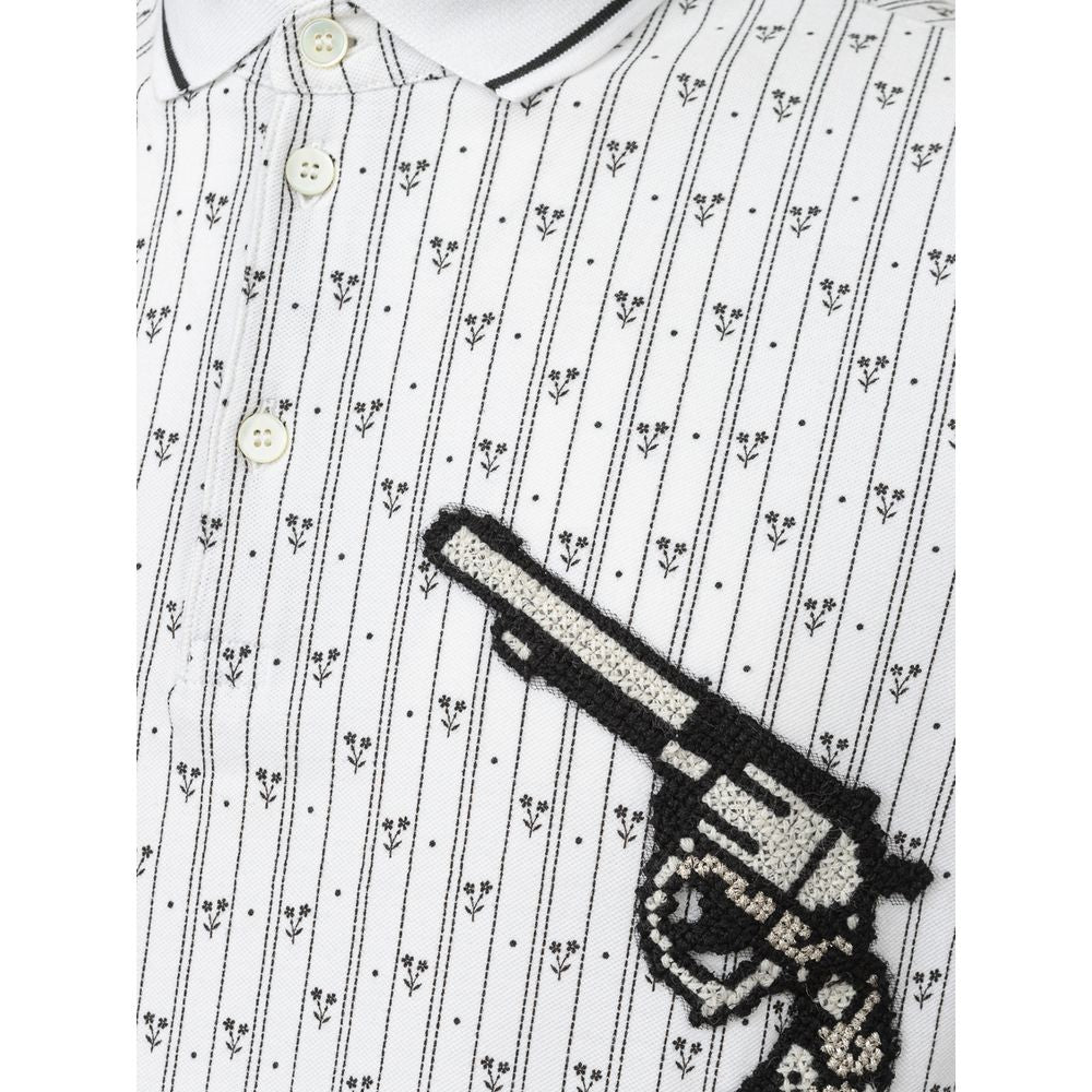 Polo en coton blanc Dolce &amp; Gabbana