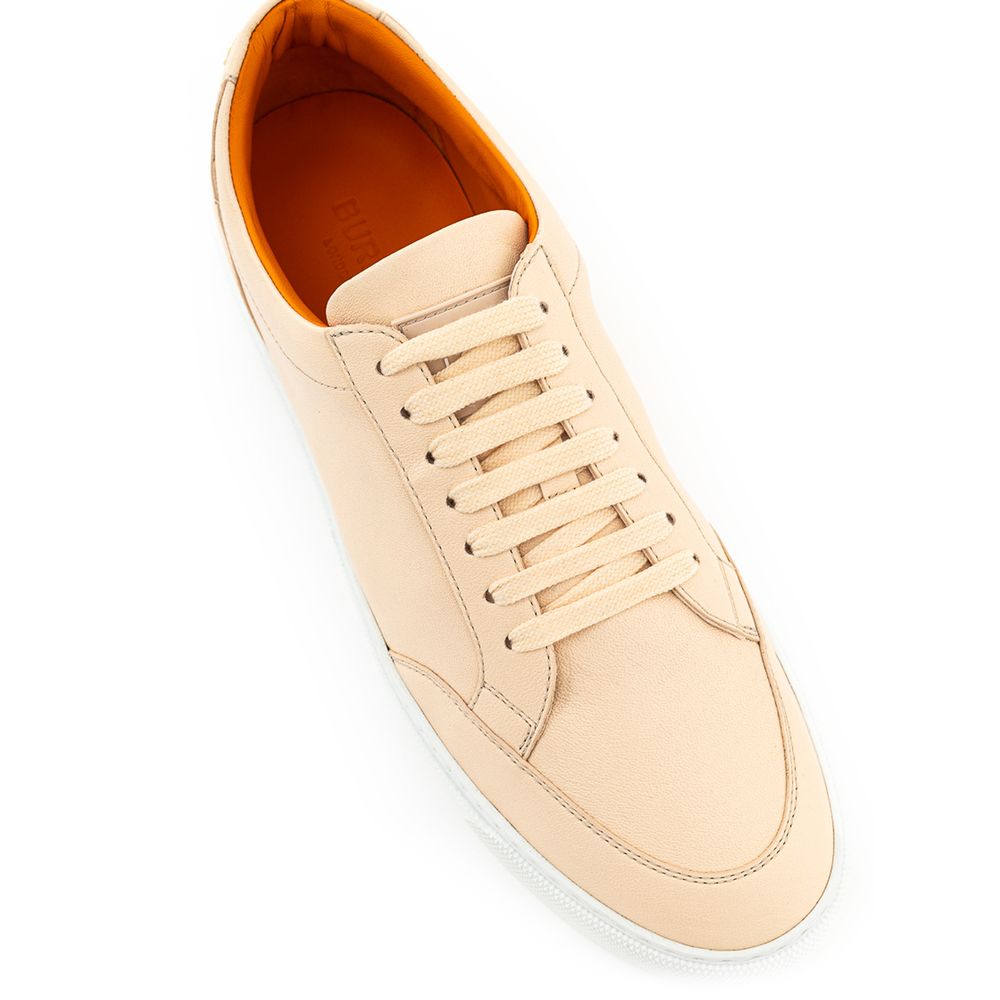 Baskets Burberry en cuir rose