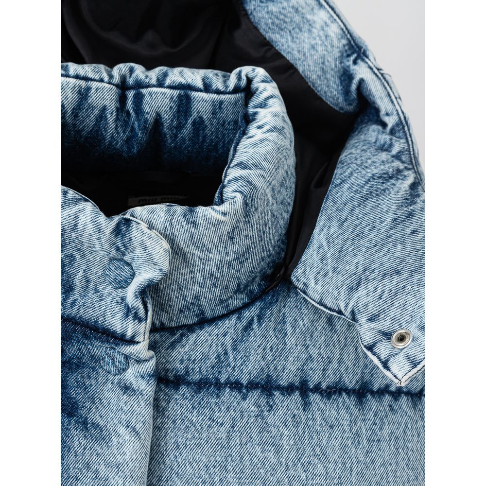 Vestes et manteaux en polyester bleu Miu Miu