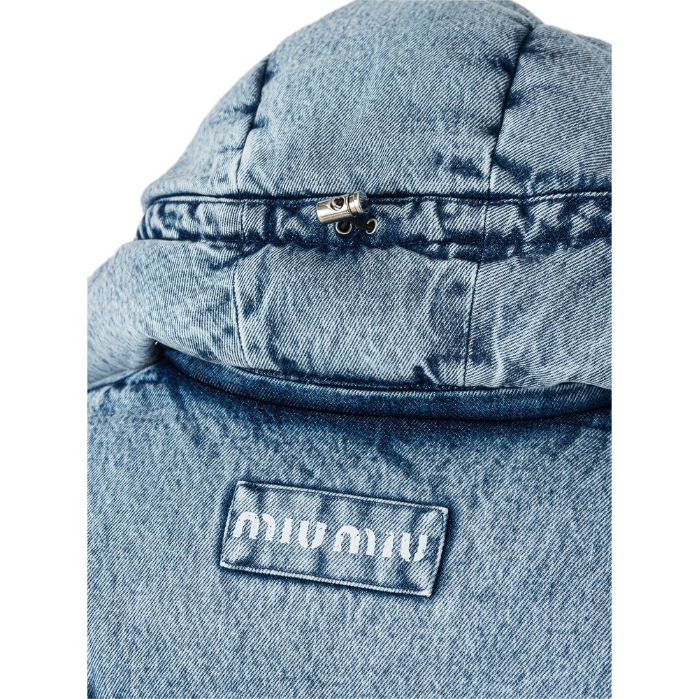 Vestes et manteaux en polyester bleu Miu Miu