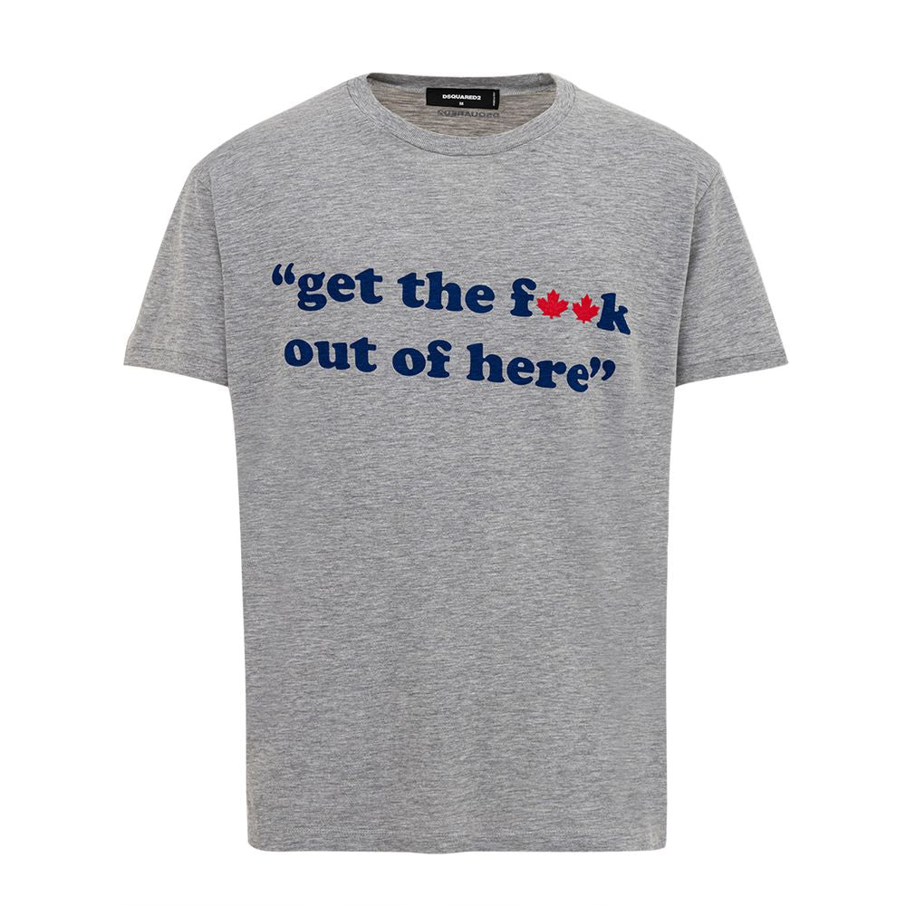 T-shirt en coton gris Dsquared²