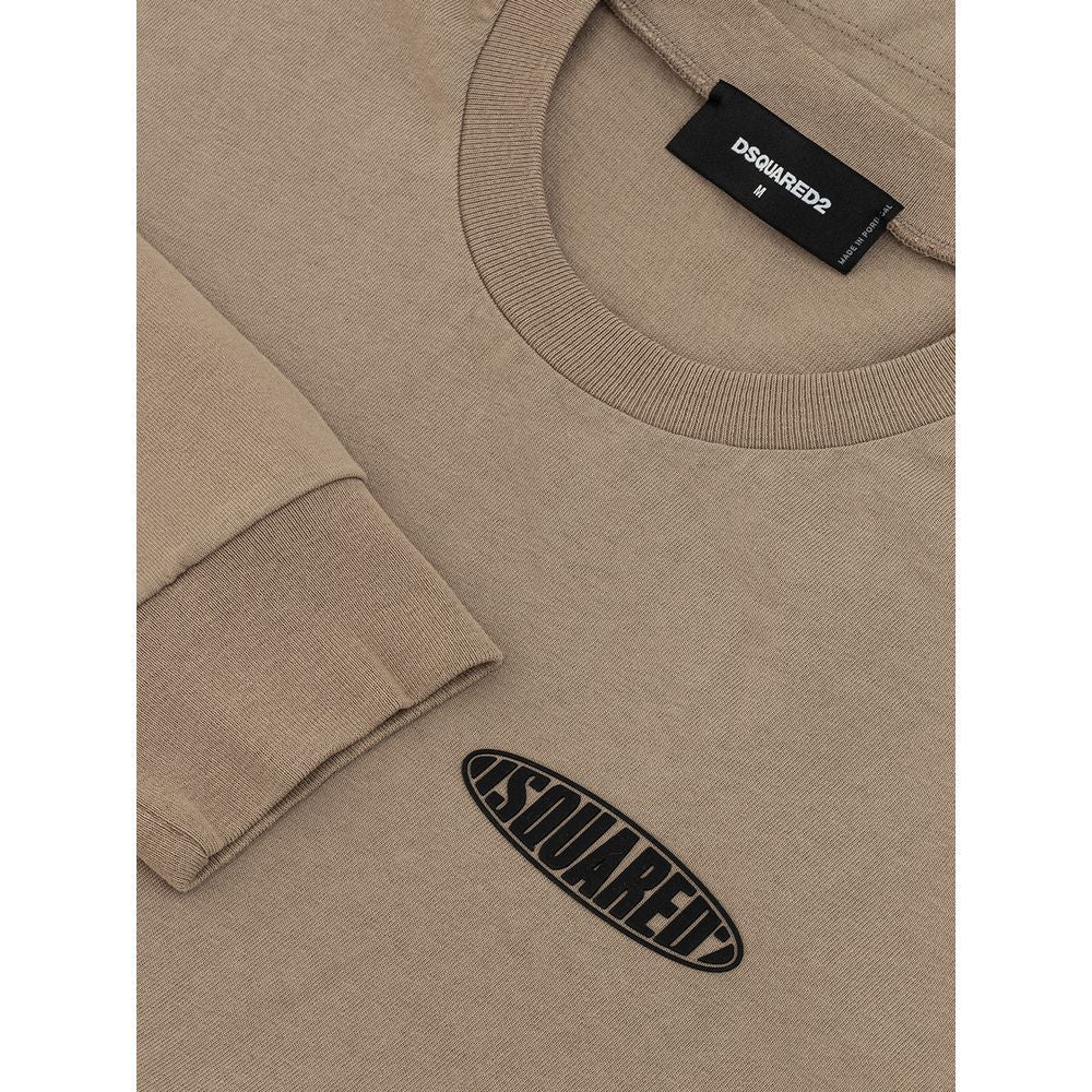 T-shirt en coton beige Dsquared²