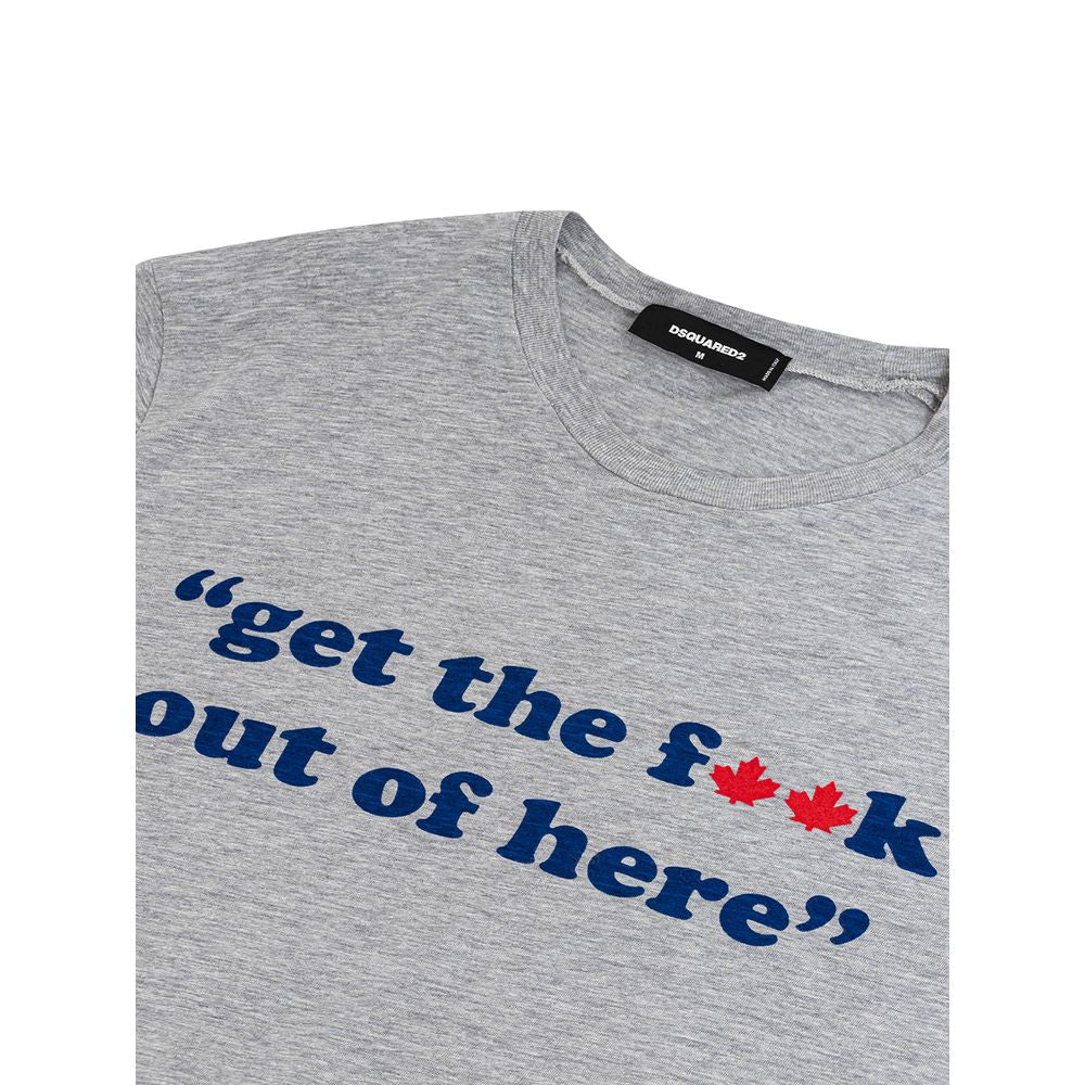 T-shirt en coton gris Dsquared²
