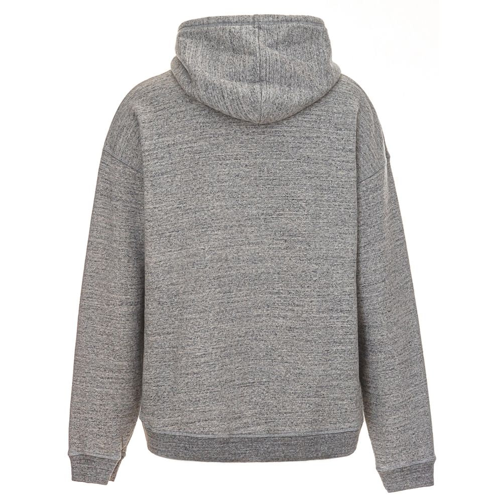 Sweat à capuche en coton gris Dsquared²