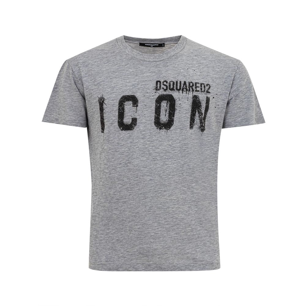 T-shirt Dsquared² en coton gris élégant pour homme élégant