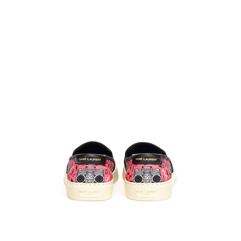 Baskets en coton rose Saint Laurent