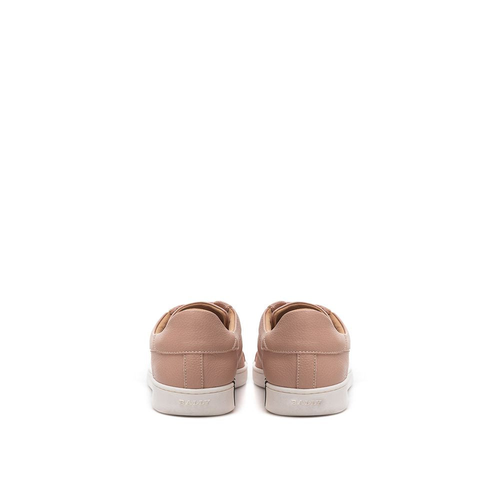 Baskets Bally élégantes en cuir rose pour femme