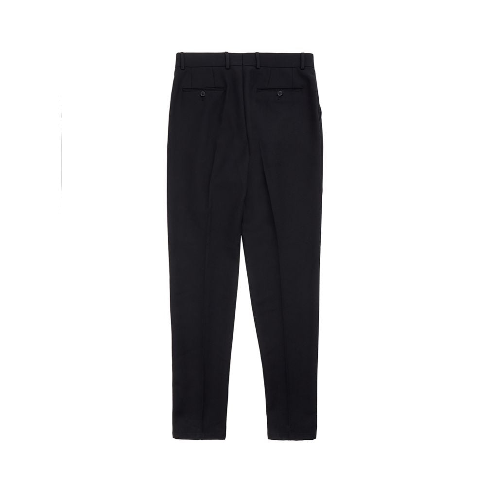Pantalon élégant en polyester noir Dolce &amp; Gabbana pour homme