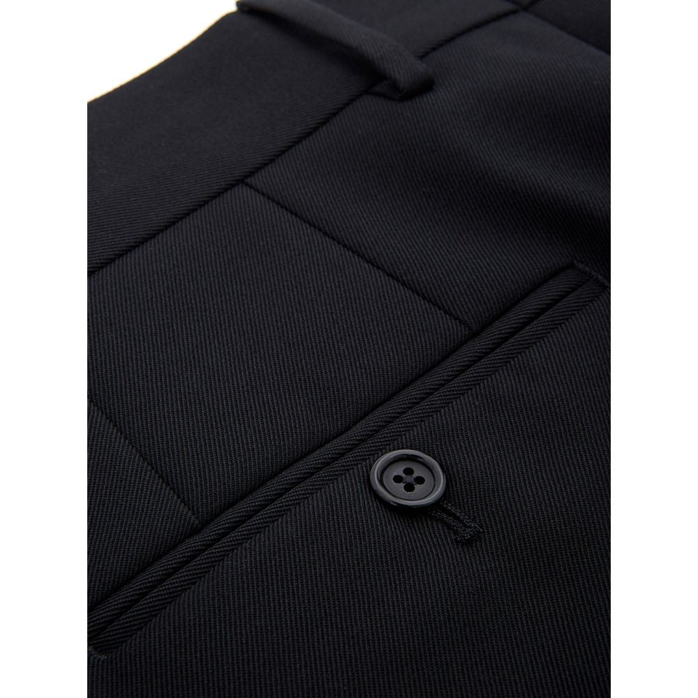 Pantalon élégant en polyester noir Dolce &amp; Gabbana pour homme