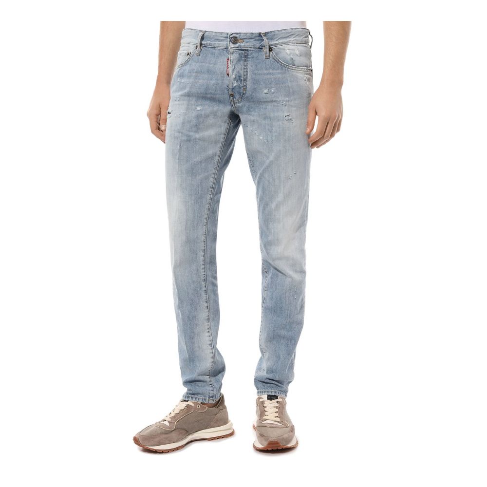 Jean Dsquared² bleu clair en coton pour homme