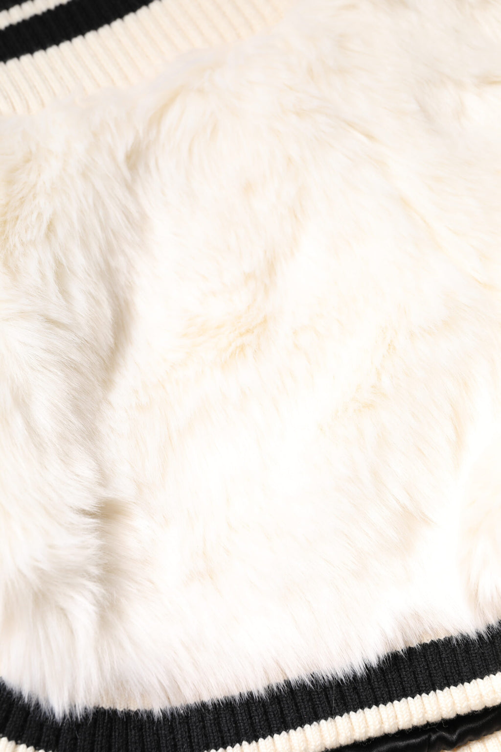 Short taille haute en fausse fourrure blanche Dolce &amp; Gabbana
